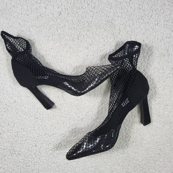 Steve Madden Black Mesh Heels - Picture 3 of 6